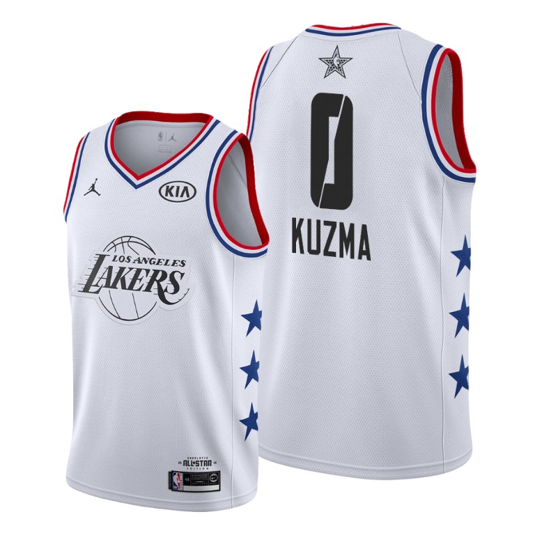 Men's Los Angeles Lakers Kyle Kuzma #0 NBA 2019 All-Star White Basketball Jersey USM8883VK